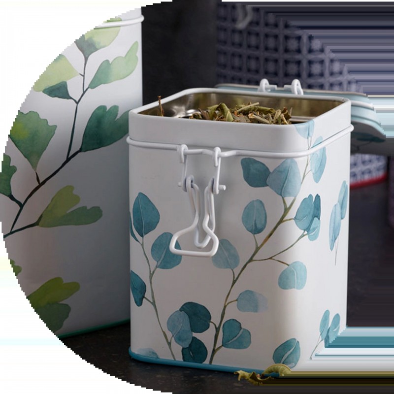 Boîte métal "ARBRE EUCALYPTUS"