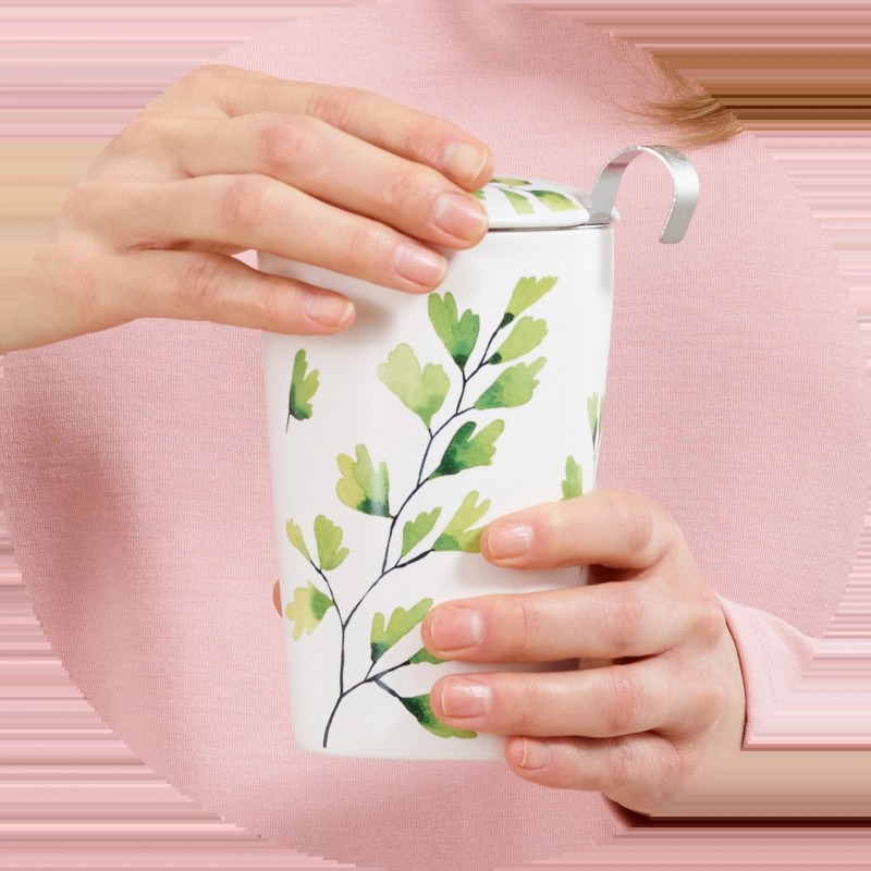 Mug porcelaine "ARBRE GINKO"