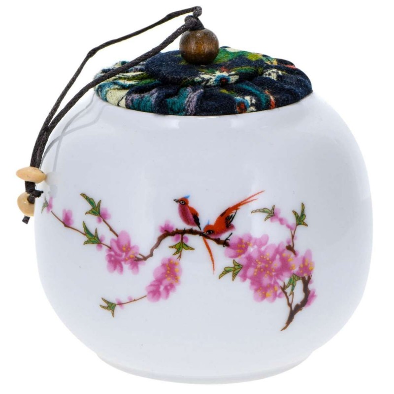Boîte à thé 'Lihua' 50 g       couvercle en tissu